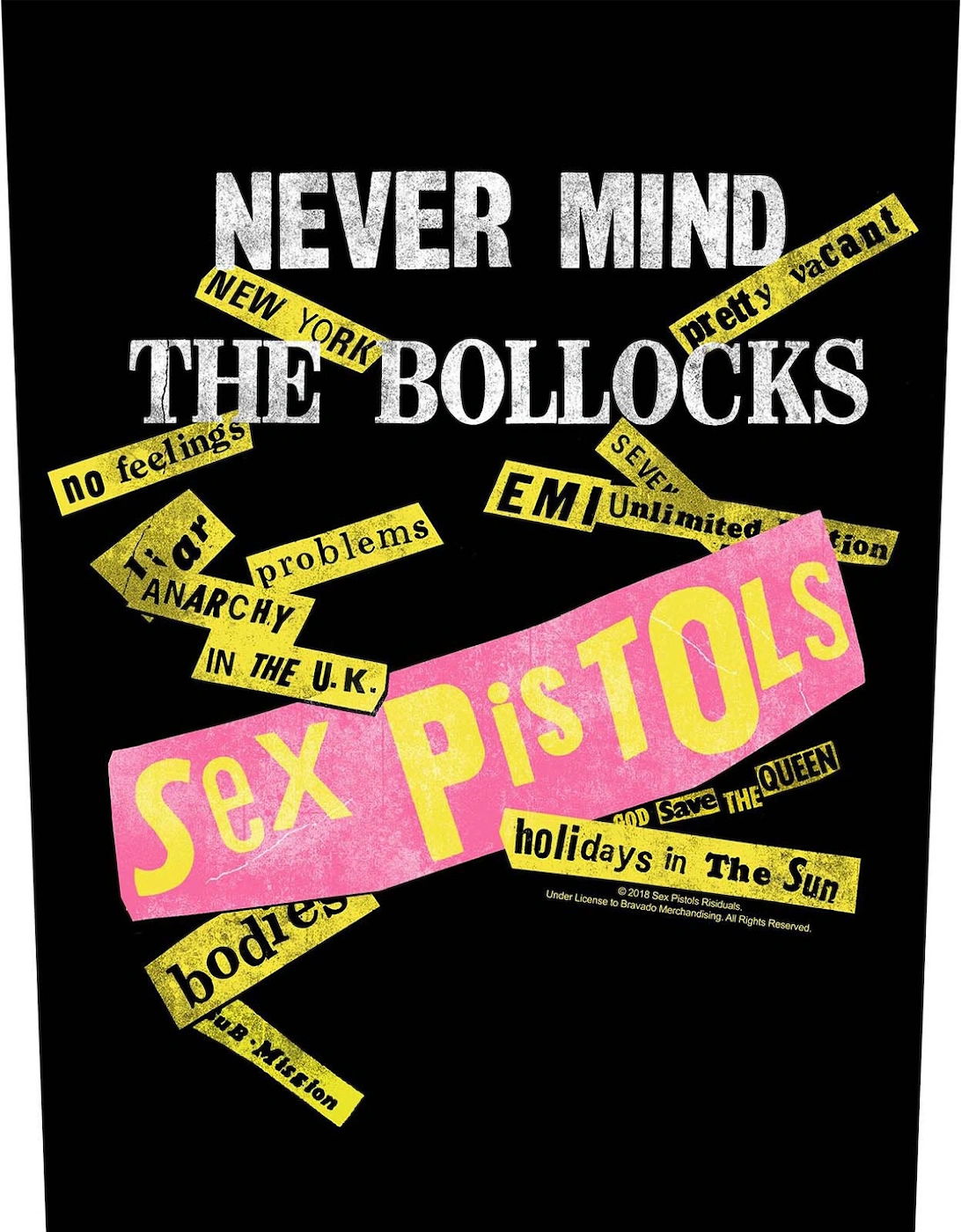 Never Mind The Bollocks Track List Patch, 3 of 2