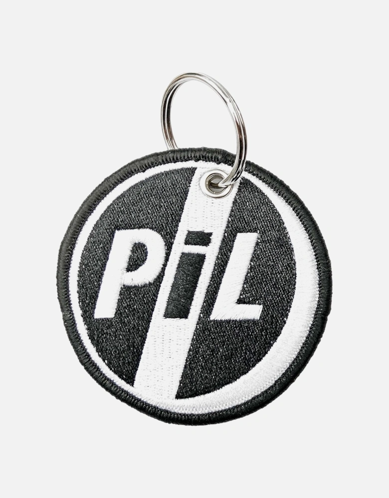 Circle Double Sided Patch Logo Keyring