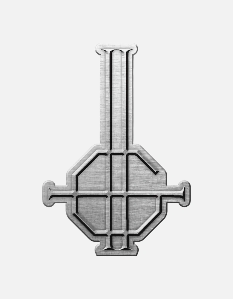 Grucifix Metal Badge