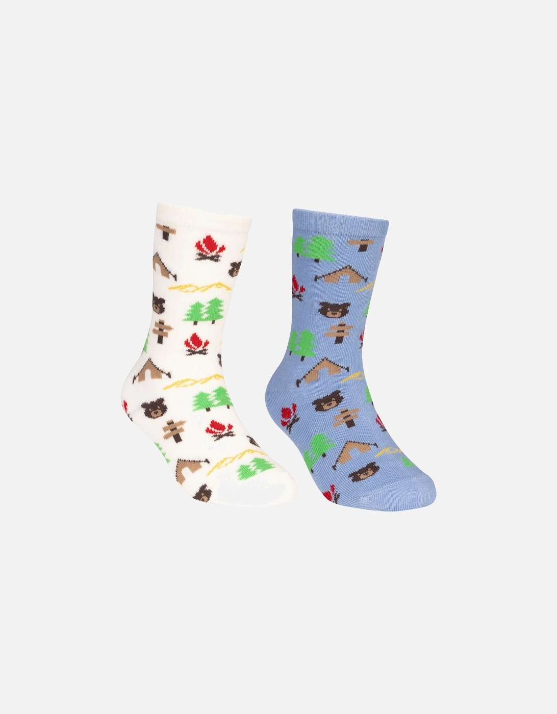 Childrens/Kids Camping Socks (Pack of 2), 3 of 2