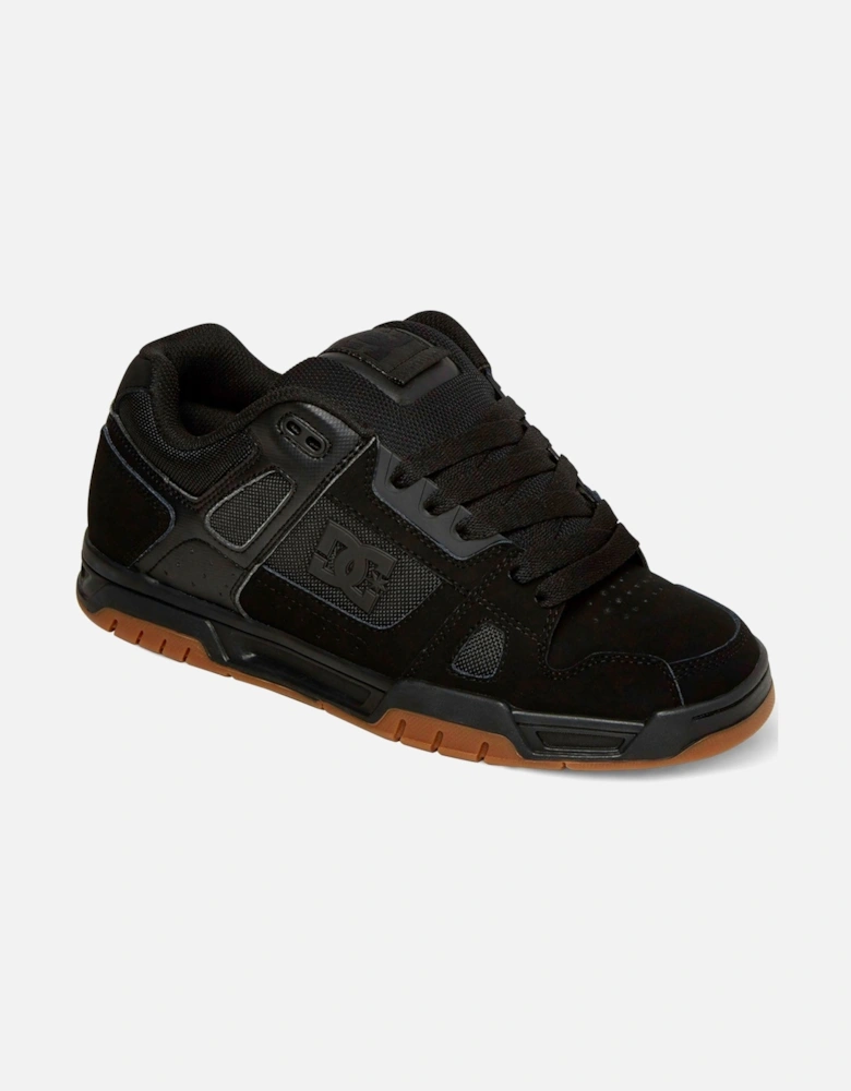 Mens Stag Low Rise Suede Leather Skate Trainers