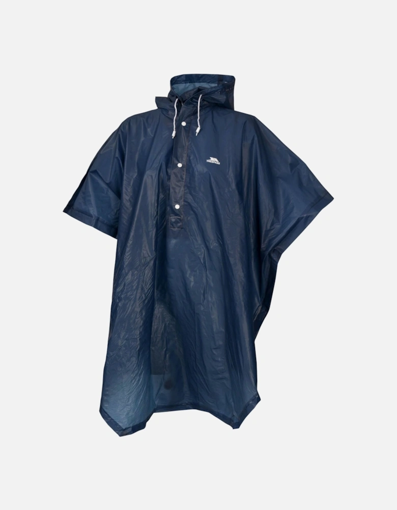 Adults Unisex Waterproof Rain Poncho - Navy - One Size