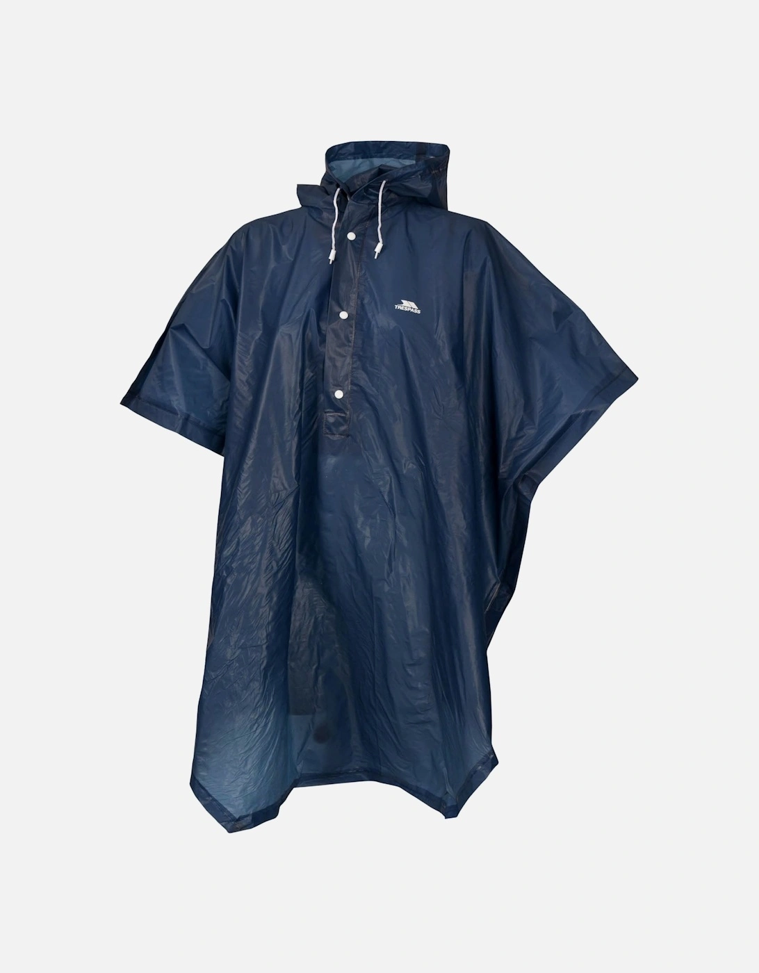 Adults Unisex Waterproof Rain Poncho - Navy - One Size, 2 of 1