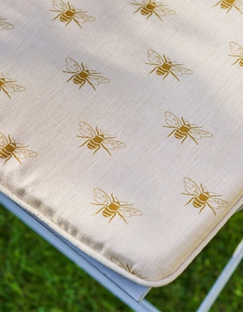 Seat Cushion Linen Bees