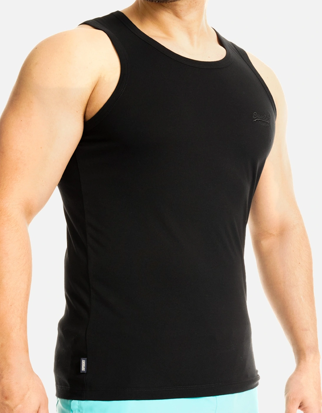 Mens Essential Logo Vest (Black)