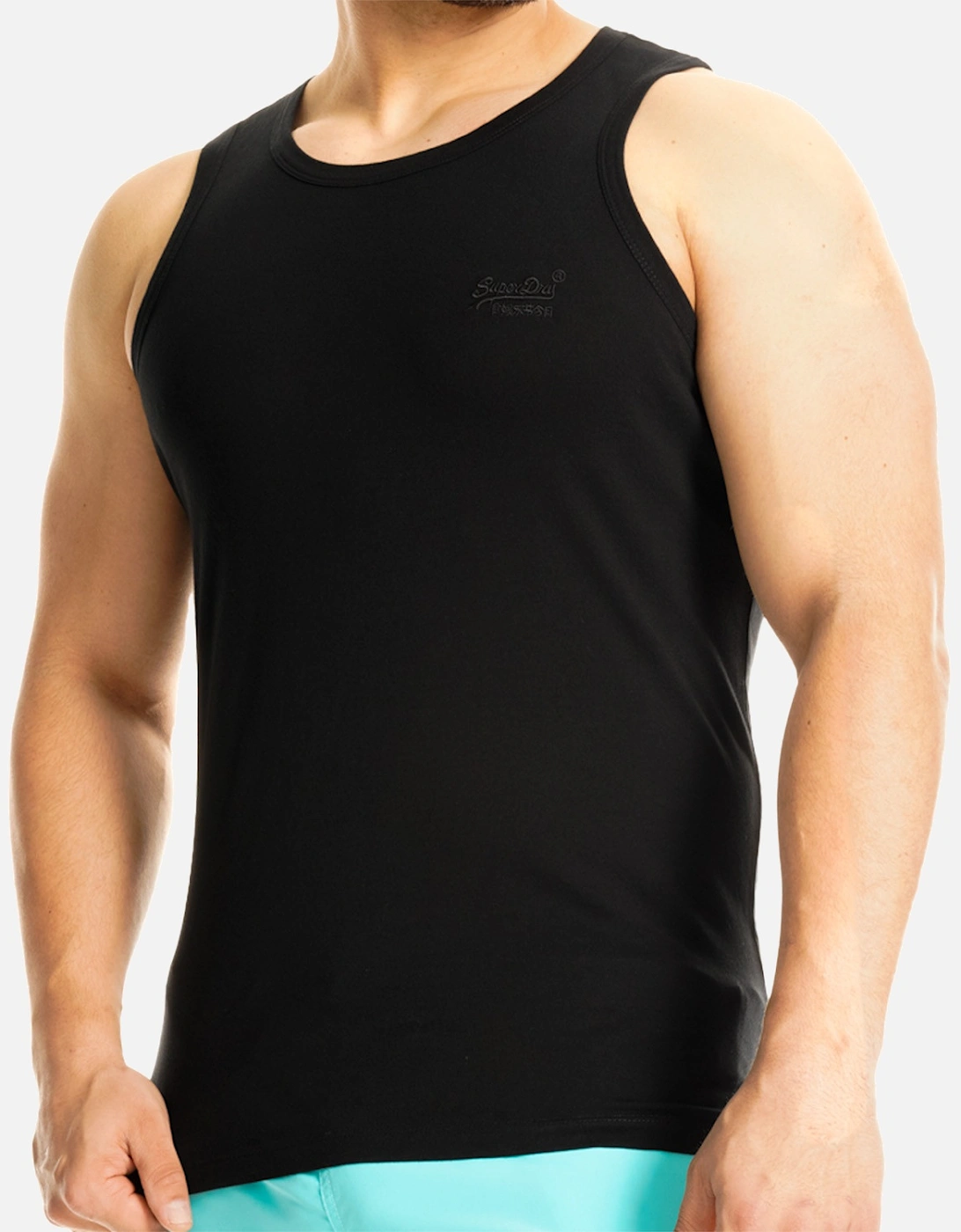 Mens Essential Logo Vest (Black)