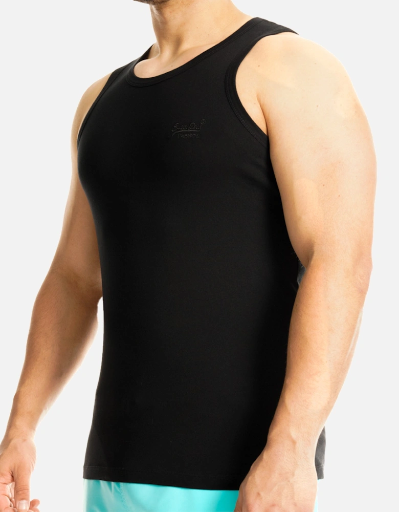 Mens Essential Logo Vest (Black)