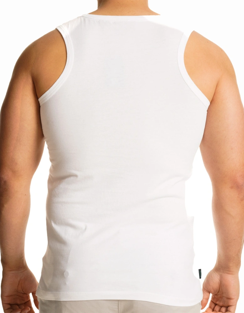 Mens Essential Logo Vest (White)