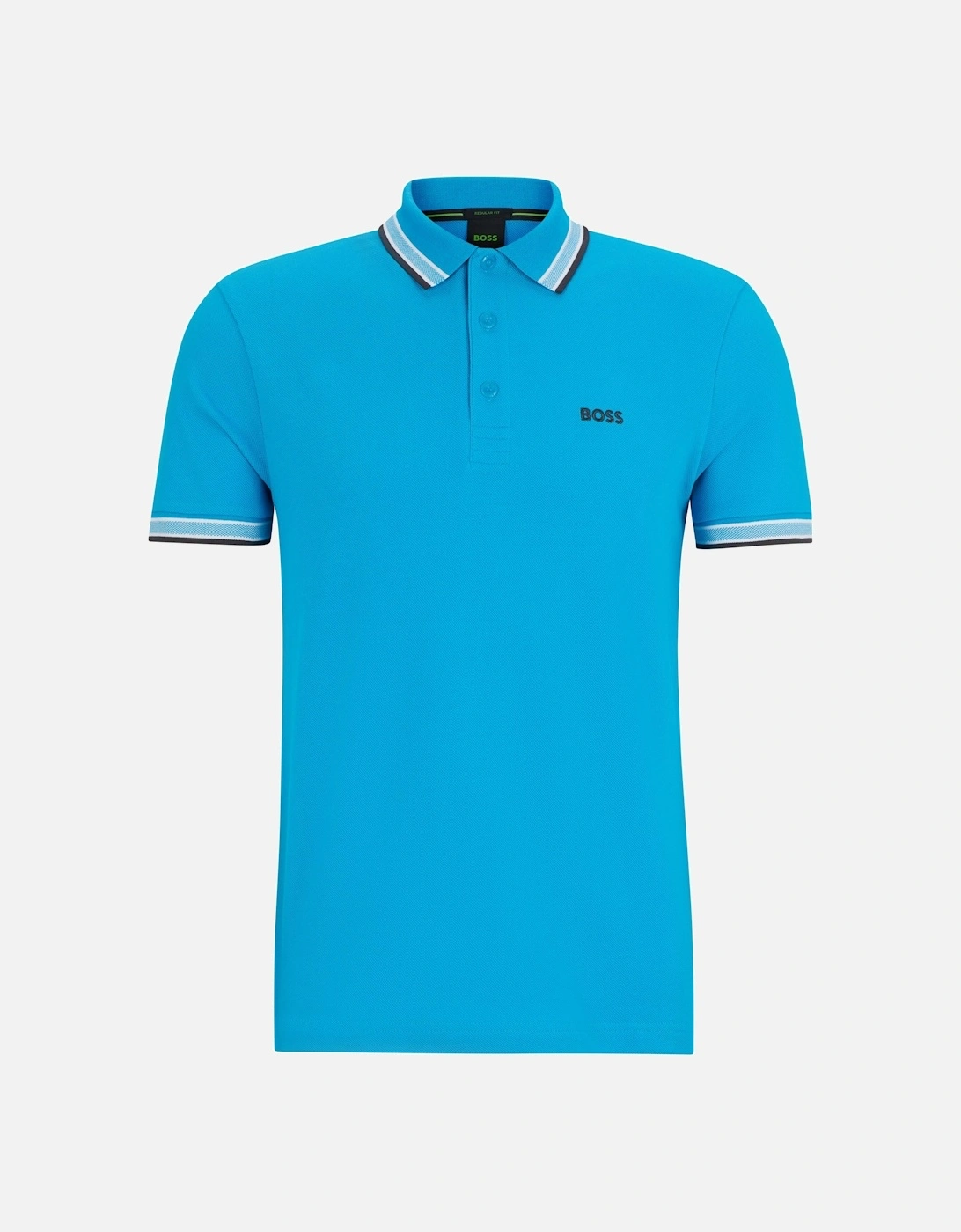 Boss Paddy Polo Shirt Turquoise, 4 of 3