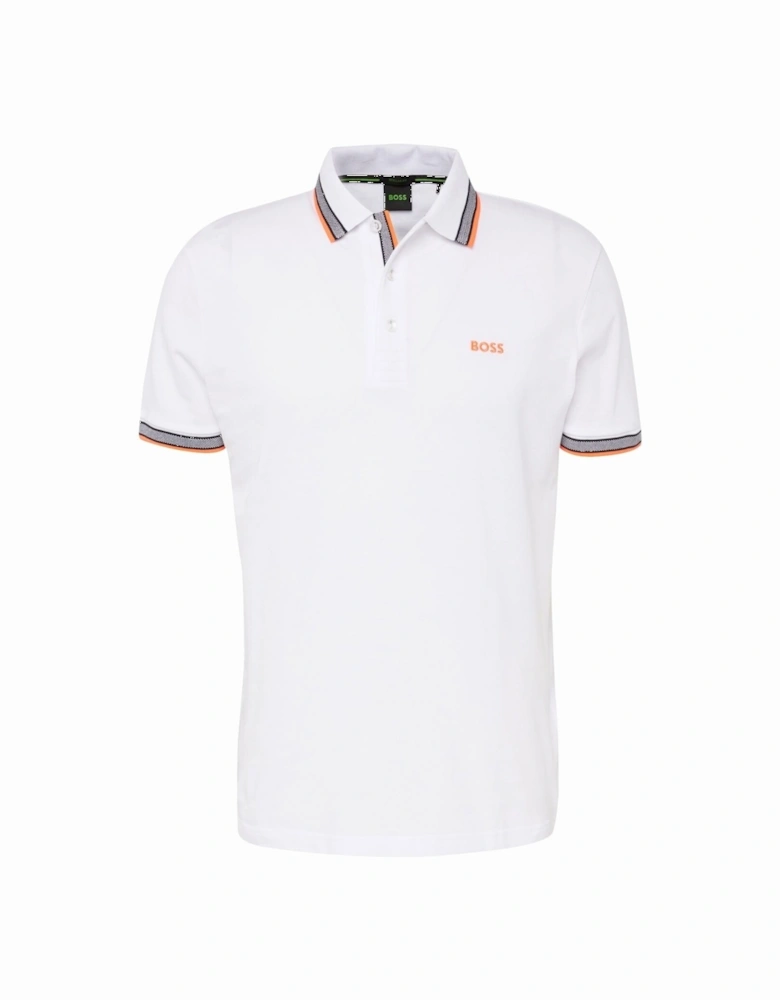 Boss Paddy Polo Shirt White/Peach