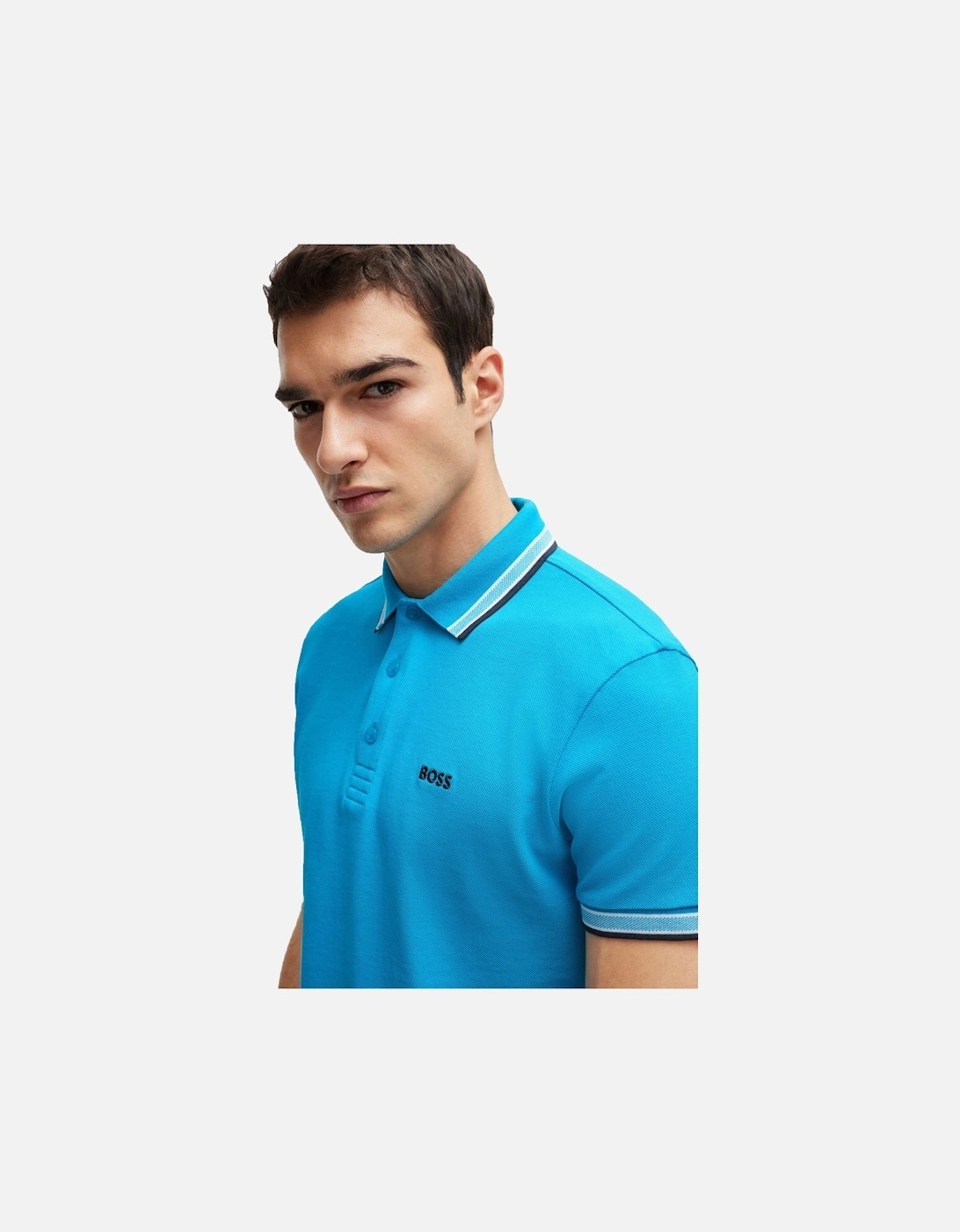 Boss Paddy Polo Shirt Turquoise