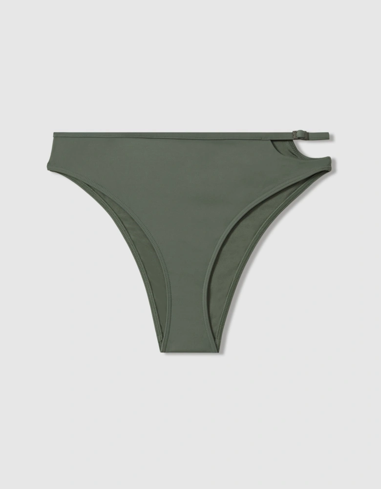 Calvin Klein Underwear Asymmetric Cut-Out Bikini Bottoms