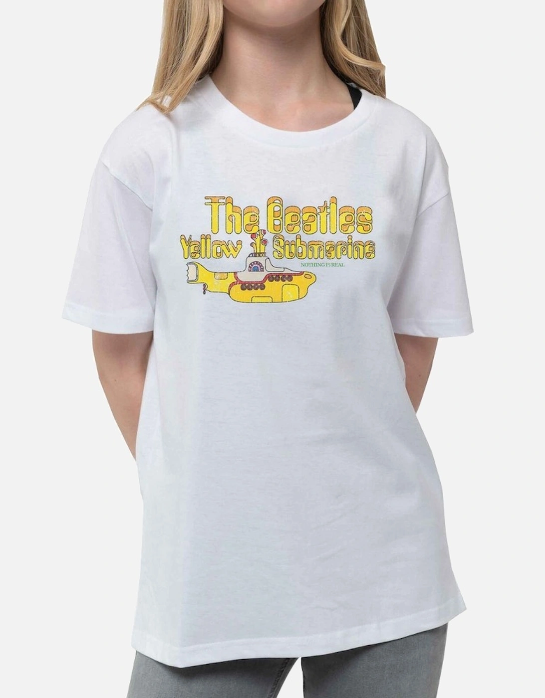 Childrens/Kids Yellow Submarine Nothing Is Real T-Shirt, 5 of 4
