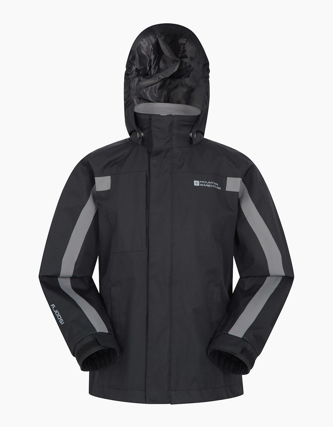 Mountain Warehouse Unisex Black Childrens/ Samson Ii Waterproof Jacket - Size 5 Years/6 Years Kids