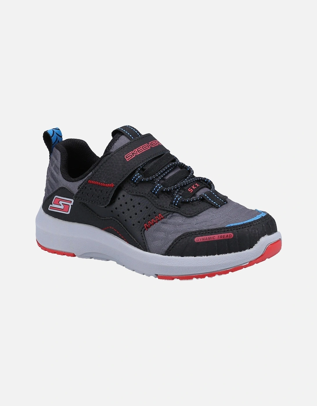 Boys Dynamic Tread Top Speed Leather Trainers, 6 of 5