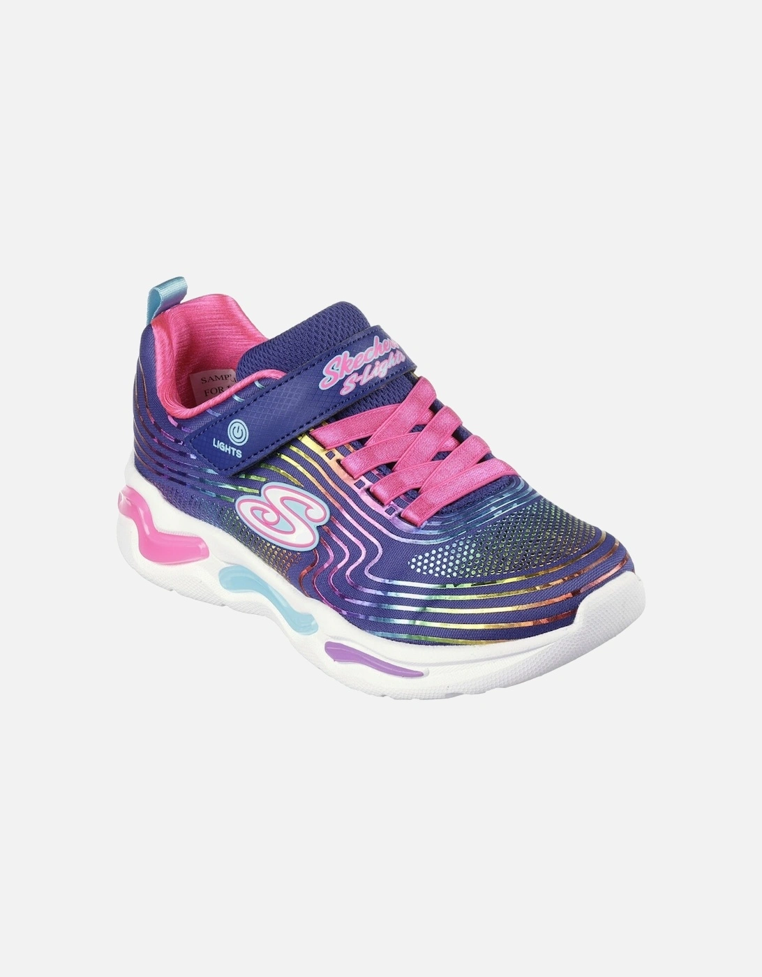 Girls S Lights Wavy Beams Trainers, 6 of 5