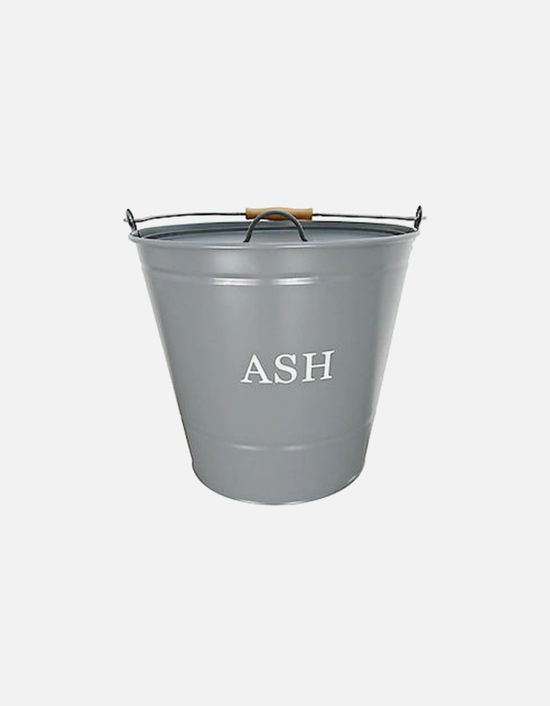 Ash Bucket With Lid Grey