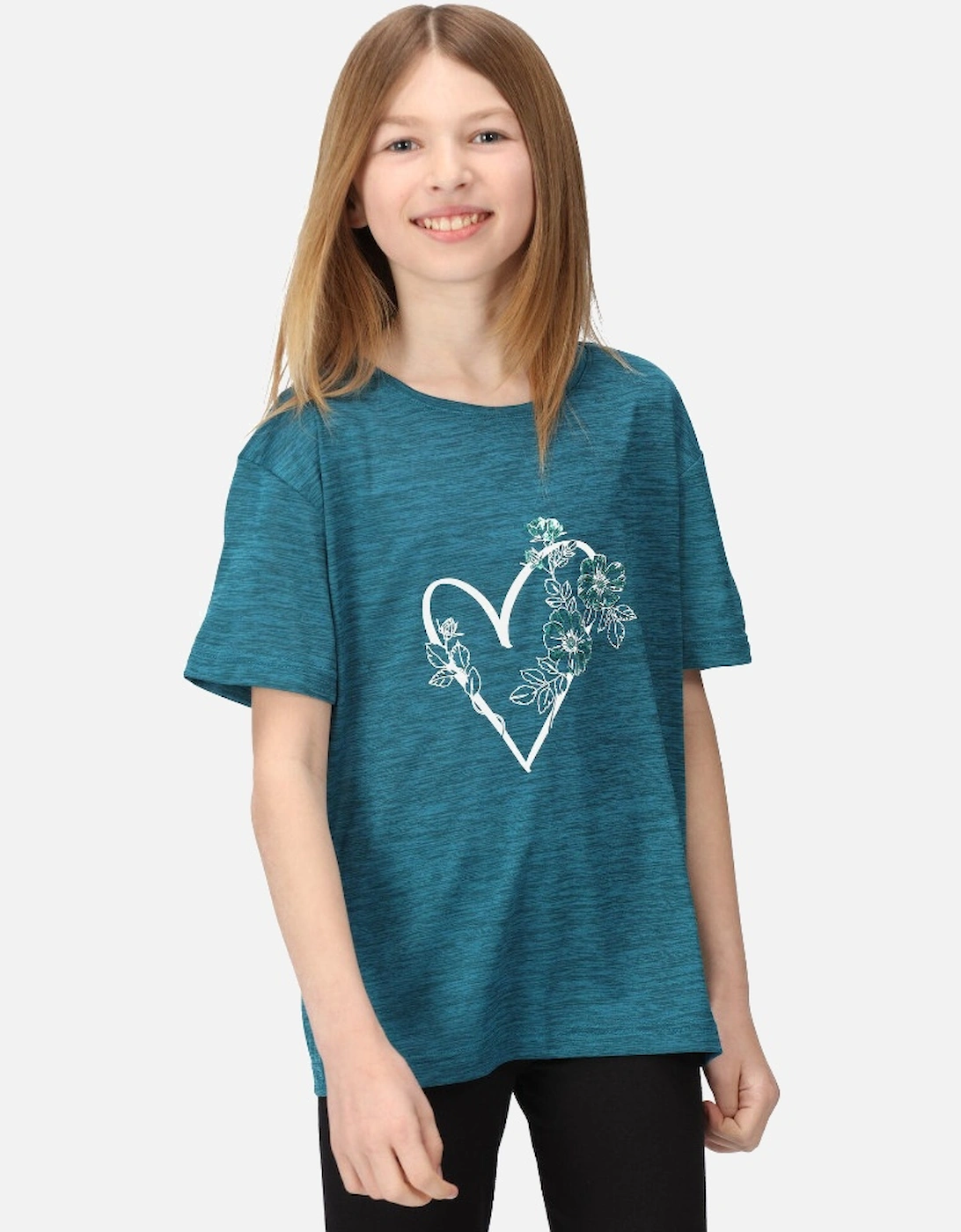 Girls Findley Quick Drying Short Sleeve T Shirt, 5 of 4