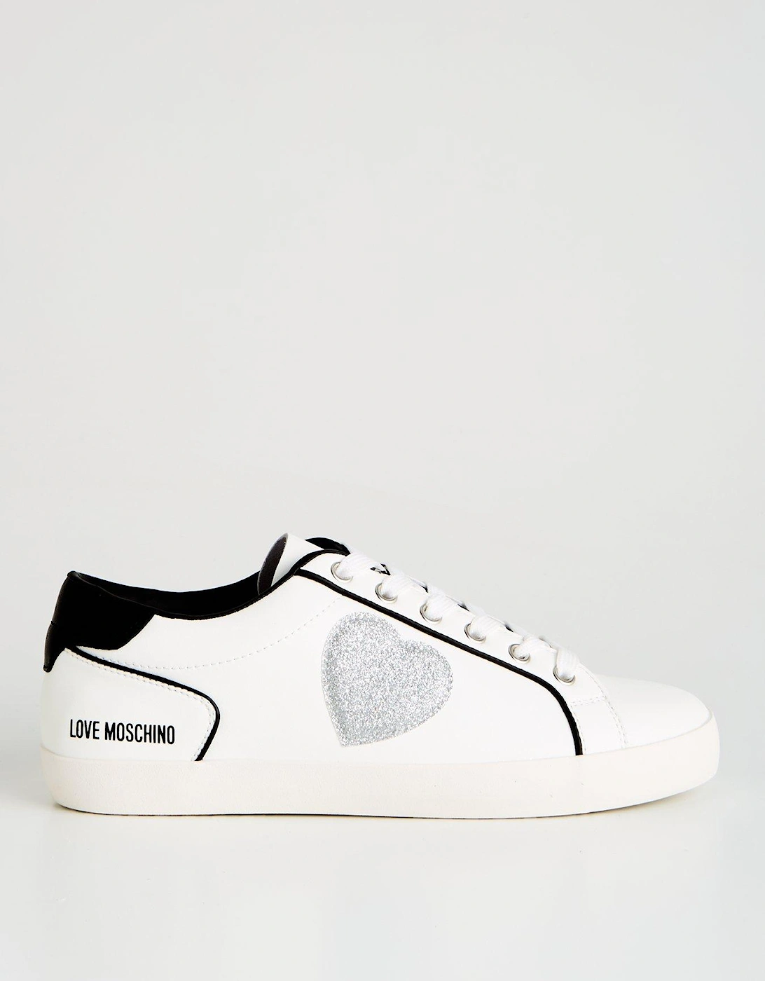 Glitter Heart Sneakers - White , 2 of 1