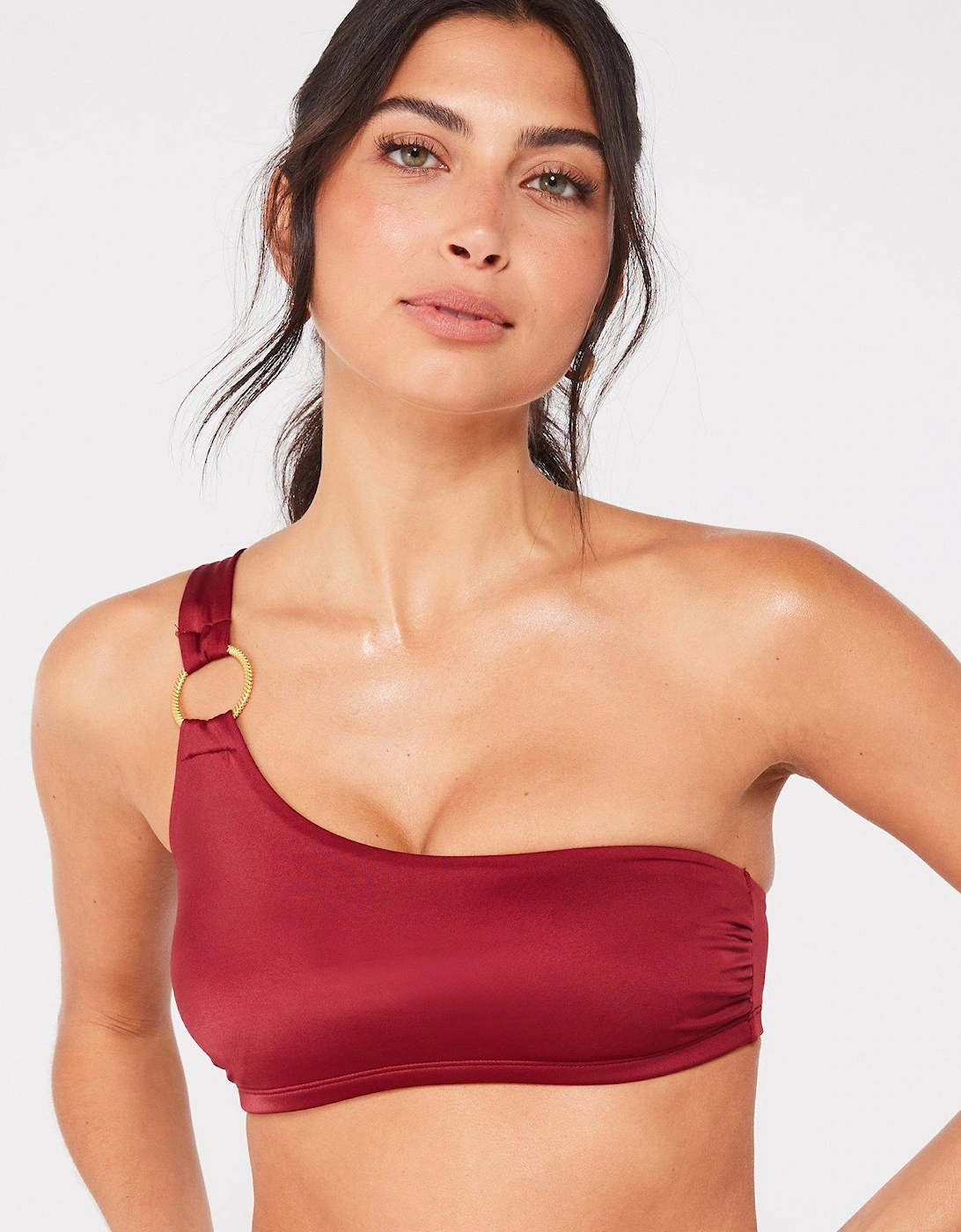 Azores Light Padded Bikini Top - Red, 5 of 4