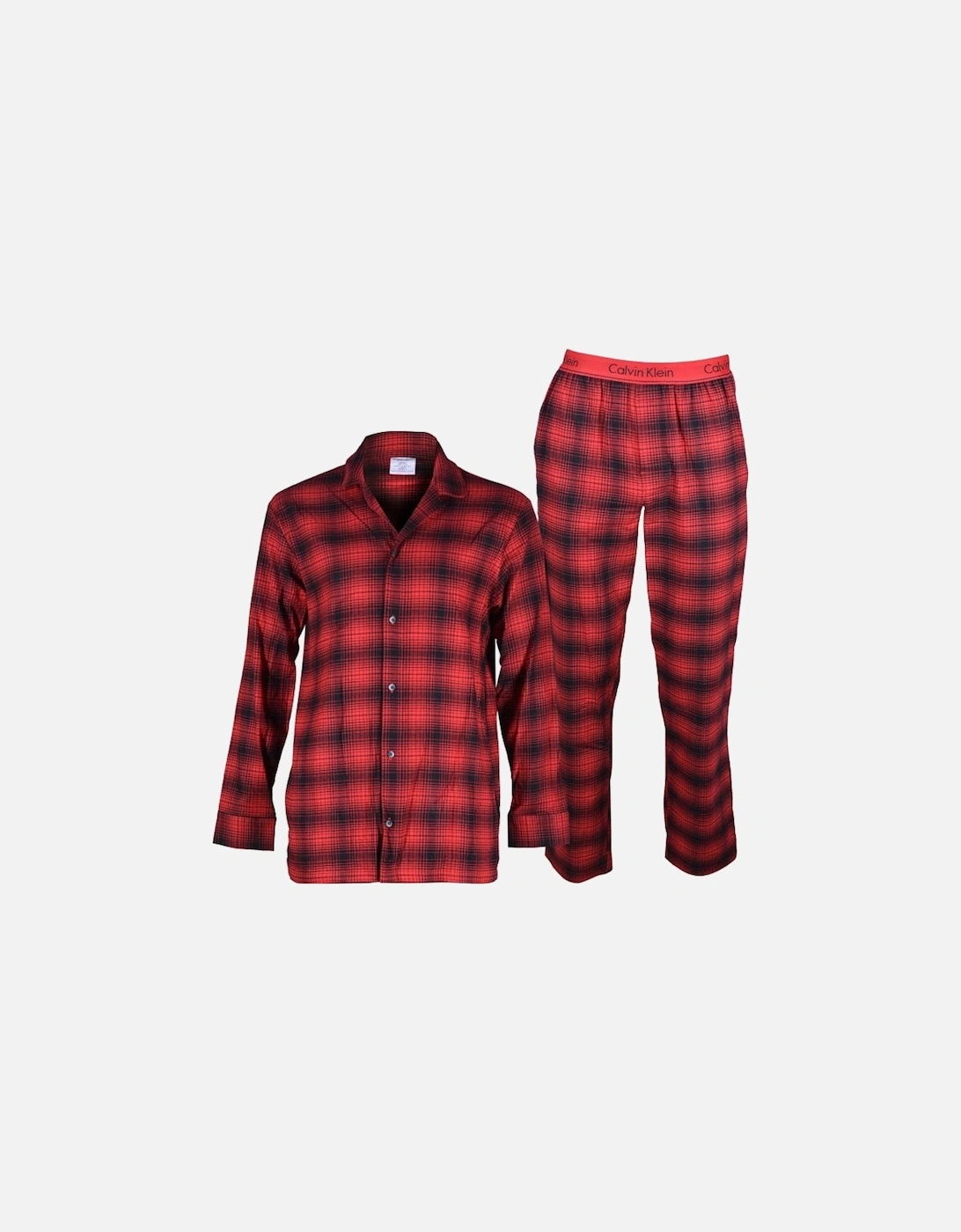 Check Flannel Pyjama Set Gift Set, Red/black, 7 of 6