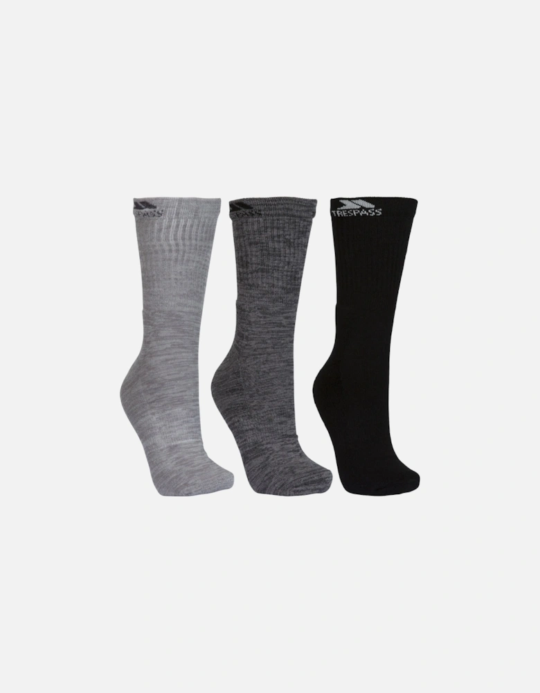Mens 3 Pack Jackbarrow Everyday Mid Length Socks - Multi - 7-11 UK