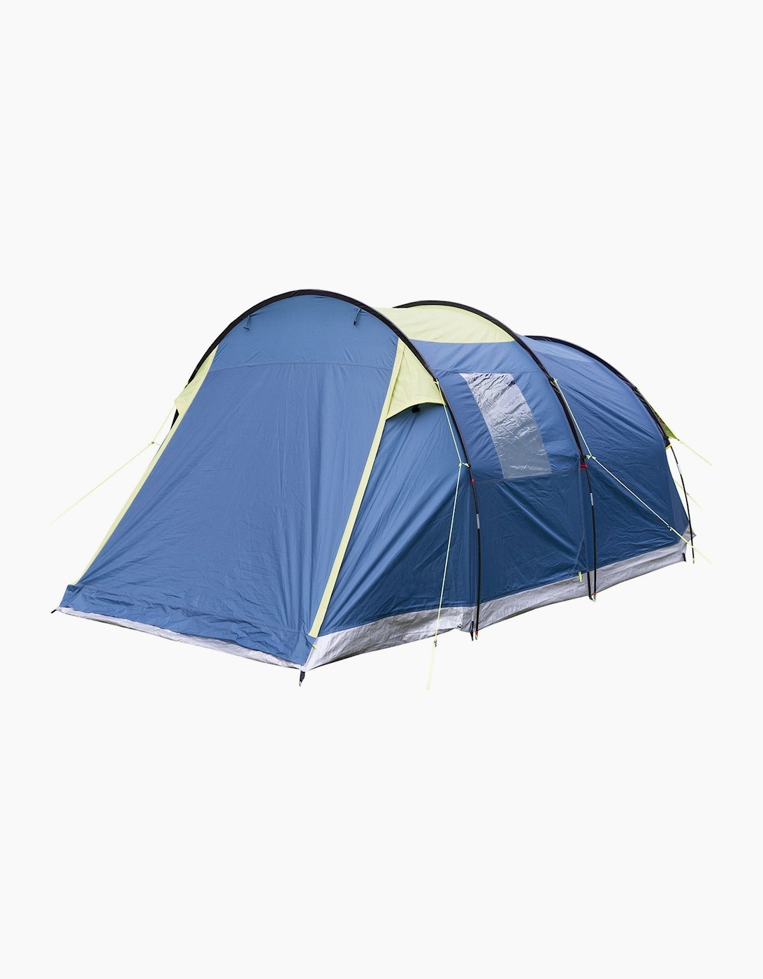 Trespass Caterthun 4 Man Double Skin Waterproof Camping Tent - Blue - Size: ONE size