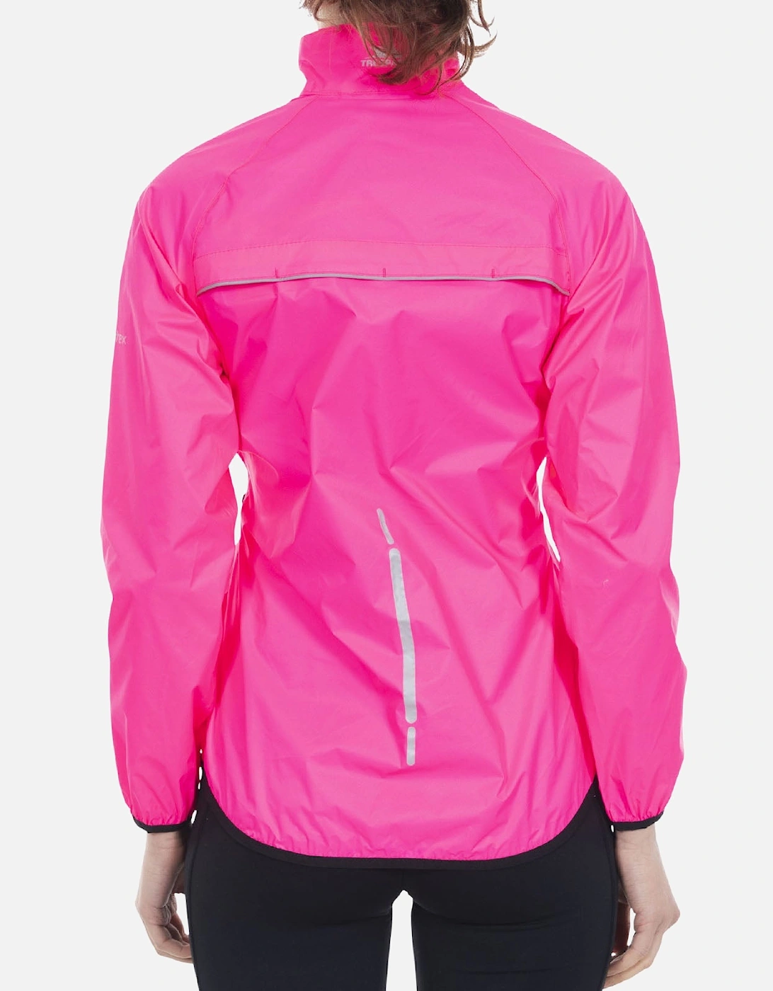 Womens Beaming Waterproof Packaway Jacket - Hi-Vis Pink