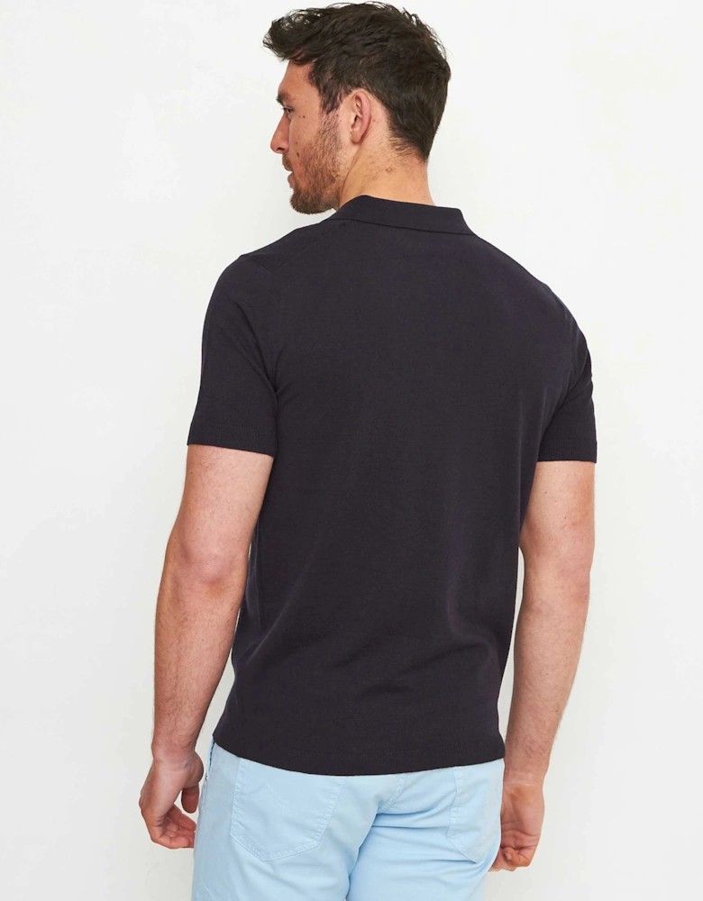 Merino Zip Polo Shirt