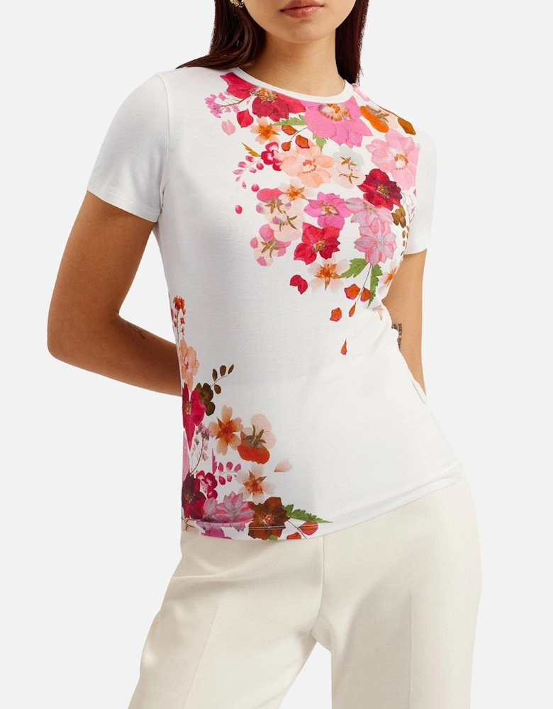 BELLARY Printed Fitted Tee - Pink