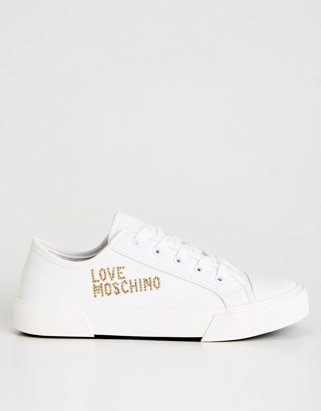 Stud Logo Trainers - White, 2 of 1