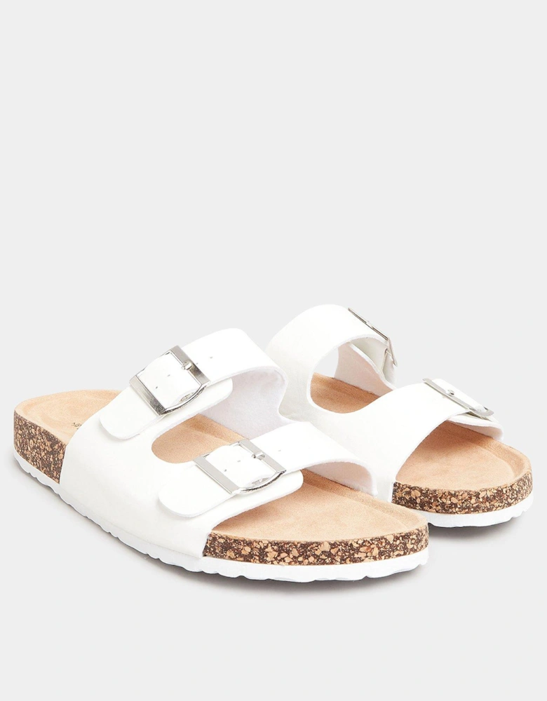 Buckle Footbed White