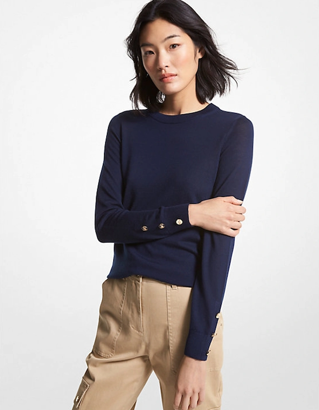 Merino Wool Blend Sweater, 2 of 1