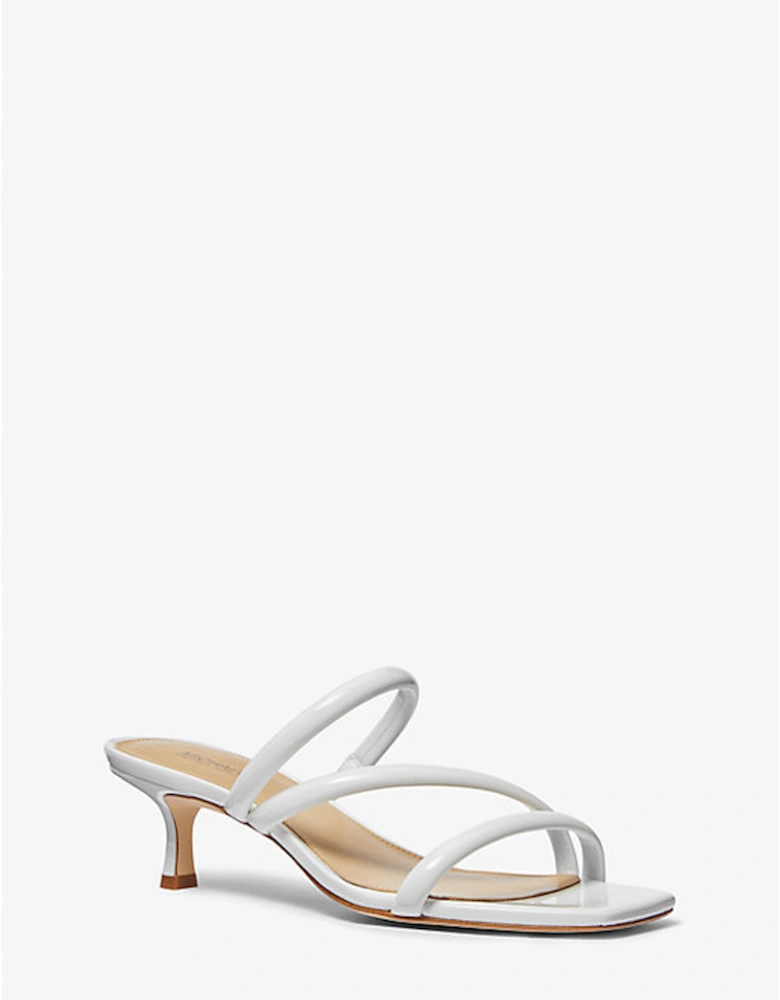 Celia Patent Kitten Sandal