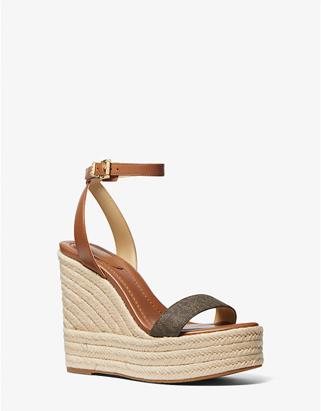 Leighton Logo and Leather Wedge Sandal, 2 of 1