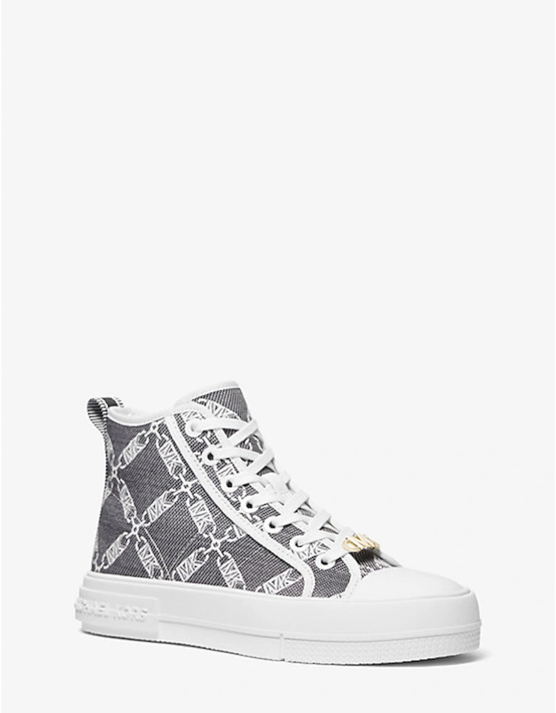 Evy Empire Logo Jacquard High-Top Sneaker