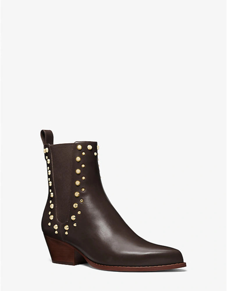 Kinlee Astor Studded Leather Ankle Boot