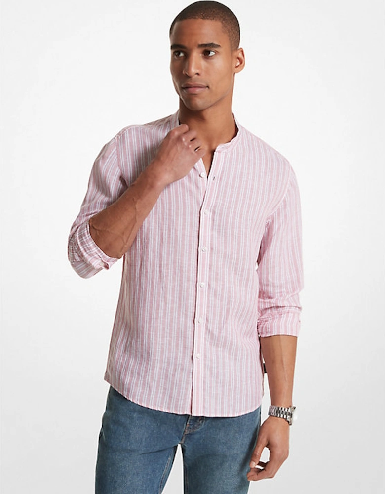 Striped Linen Blend Shirt