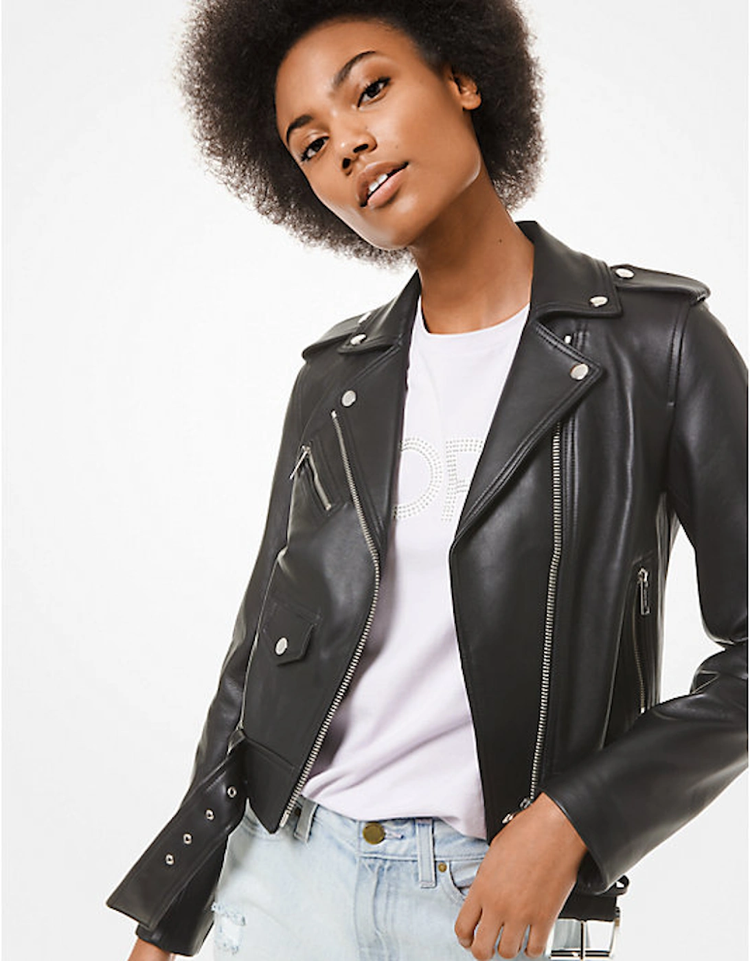 Leather Moto Jacket, 2 of 1