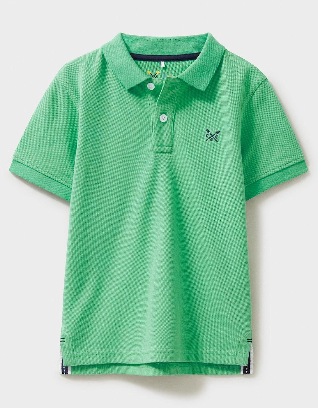 Boys Classic Pique Short Sleeve Polo - Green, 2 of 1