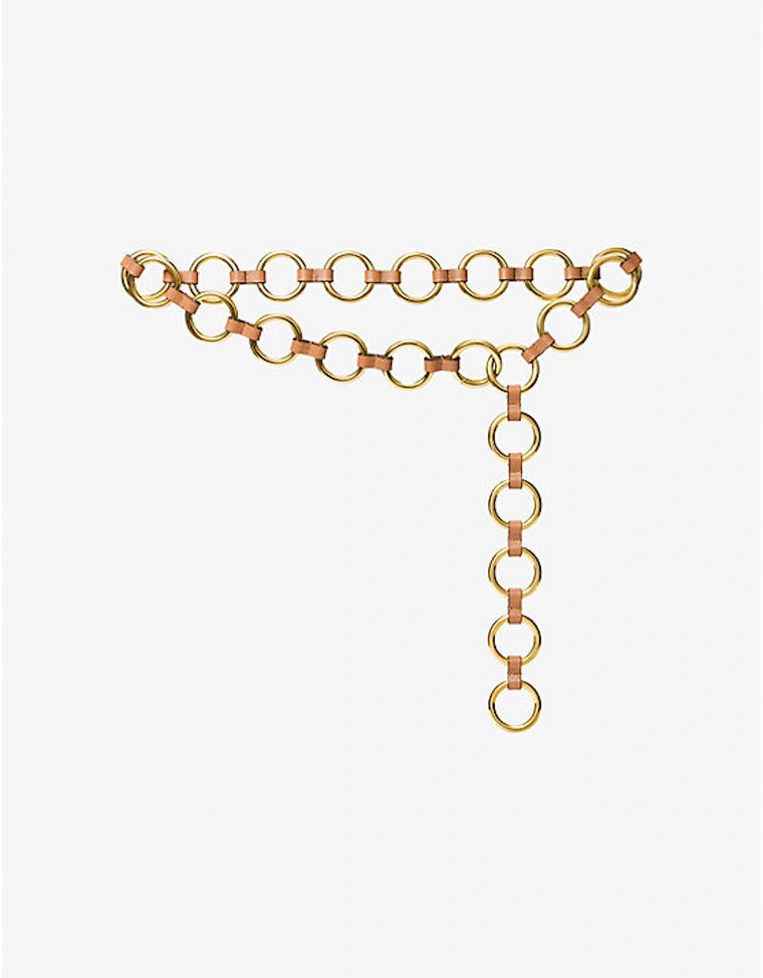 Marisa Gold-Tone and Leather Ring Belt, 2 of 1