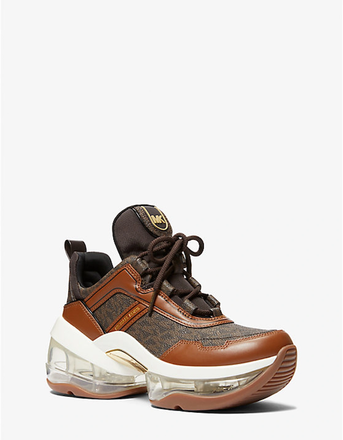 Olympia Extreme Logo and Leather Trainer, 2 of 1
