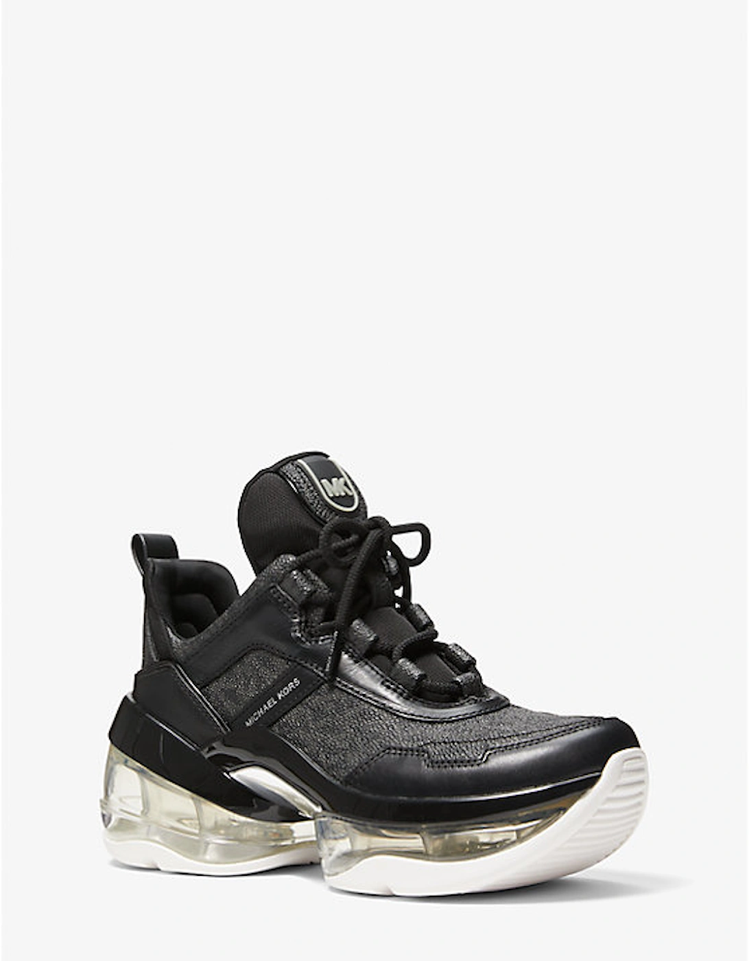 Olympia Extreme Logo and Leather Trainer, 2 of 1