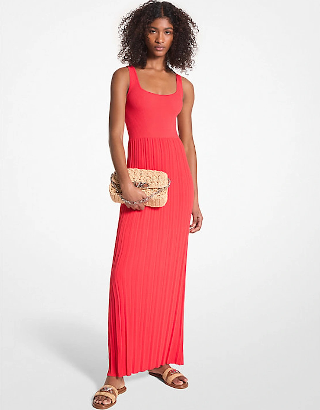 Ribbed Stretch Knit Maxi Dress, 2 of 1
