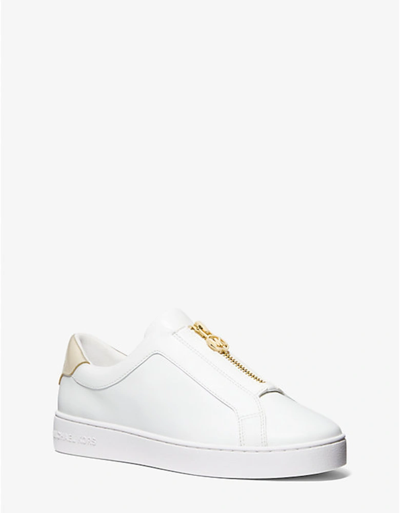 Keaton Leather Zip-Up Sneaker