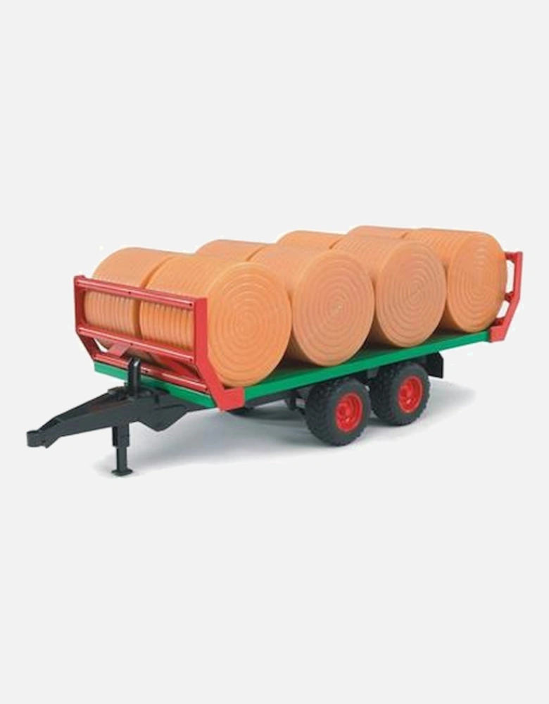 Bale Trailer & 8 Round Bales