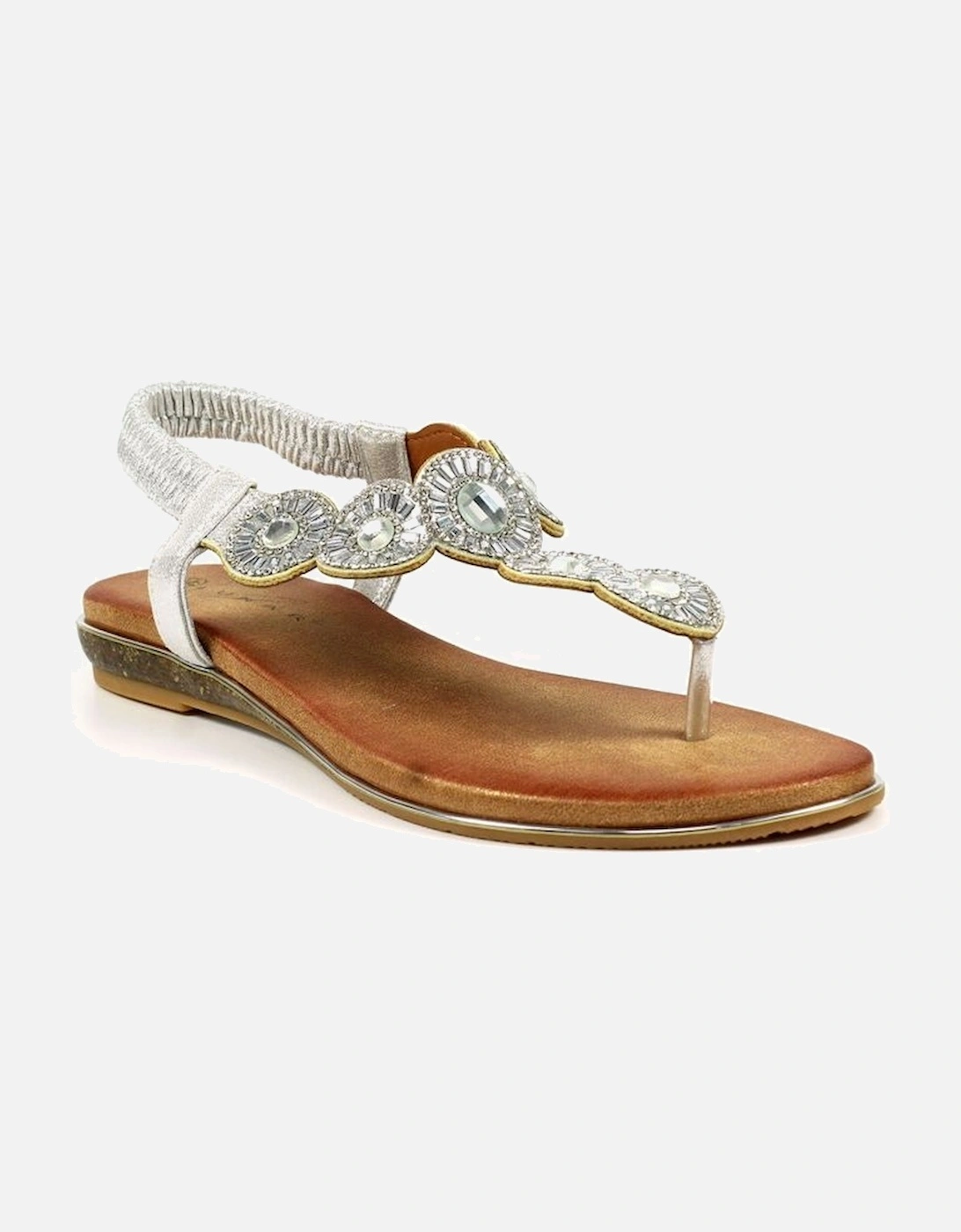 ladies sandal JLH474 Bora in Silver, 5 of 4
