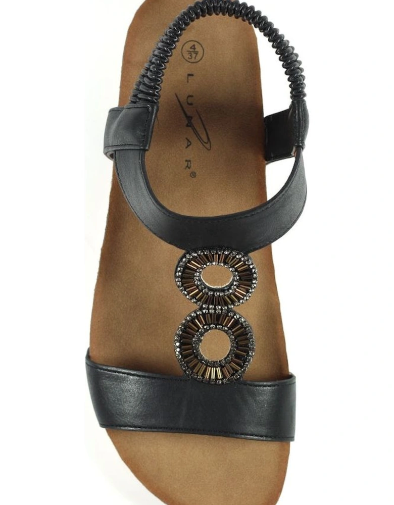 ladies sandal JLH359 Barwell in Black