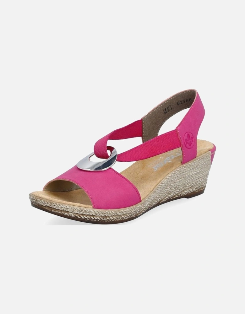 Ladies Sandals 624H6-32 multi Pink
