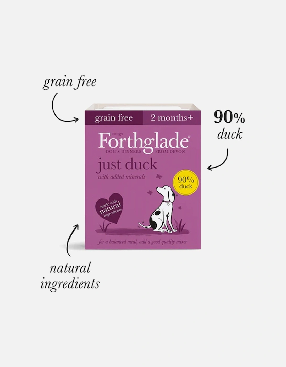 Just Duck Natural Wet Dog Food